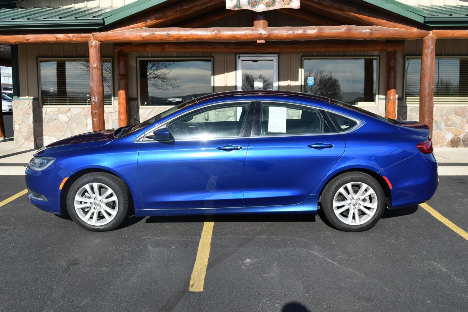 2016 Blue /White Chrysler 200 Limited (1C3CCCAB6GN) with an 2.4L 4 Cyl Multiair engine, 9-Speed Automatic transmission, located at 1600 E Hwy 44, Rapid City, SD, 57703, (605) 716-7878, 44.070232, -103.171410 - Photo#3